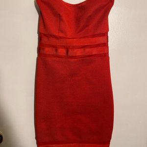 Right red dress